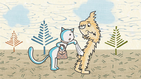 O pejskovi a kočičce - Jak si pejsek roztrhl kaťata