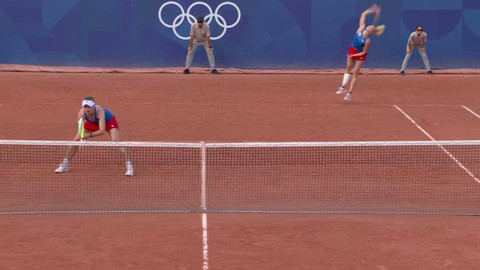XXXIII. letní olympijské hry 2024 Paříž - Tenis: Andrejevová/Šnajderová - Krejčíková/Siniaková