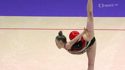 ME v moderní gymnastice 2025 Estonsko - Sestřih finále jednotlivkyň s obručemi a míči