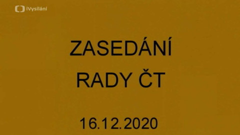 Jednání Rady České televize - 21. jednání Rady ČT v roce 2020