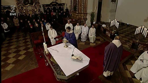 Bohoslužby v České televizi - Popelec umělců