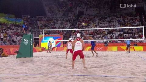 XXXI. letní olympijské hry 2016 Rio de Janeiro - Plážový volejbal: Rusko – Polsko (muži)