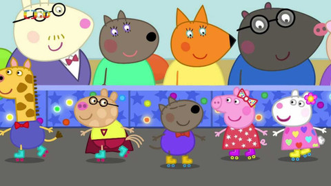 Prasátko Peppa - Disko na kolečkových bruslích