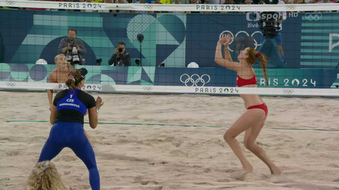 XXXIII. letní olympijské hry 2024 Paříž - Plážový volejbal: Hughesová/Chengová - Hermannová/Štochlová