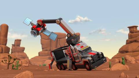 Tlapková patrola - Velká truck patrola zachraňuje klouzající chatu / Velká truck patrola zachraňuje velký talíř