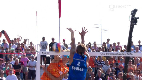 ME v plážovém volejbalu 2024 Nizozemsko - Sepka/Sedlak (CZE) - van de Velde/Immers (NED)