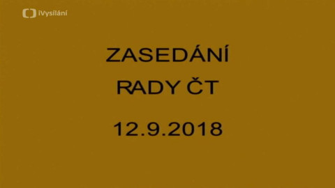 Jednání Rady České televize - 14. jednání Rady ČT v roce 2018