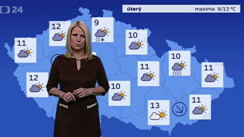 Předpověď počasí - 10. dubna 2017 17:55