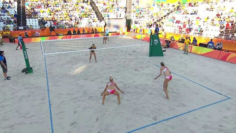 XXXI. letní olympijské hry 2016 Rio de Janeiro - Plážový volejbal: Kanada – Německo (ženy)