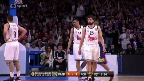 Evropská liga v basketbalu - Real Madrid - FC Barcelona
