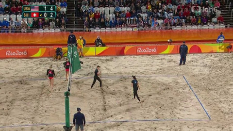 XXXI. letní olympijské hry 2016 Rio de Janeiro - Plážový volejbal: USA - Švýcarsko (ženy)