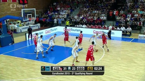 Basketbal - Česko - Gruzie