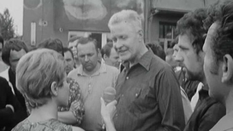 Příloha Televizních novin - Rozhovor s dělníky Pragovky