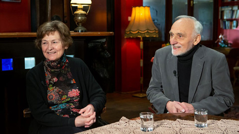 Na plovárně - Zdena a Václav Fleglovi