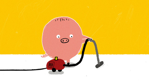 Naše prasátko - 2/52 Vysavač