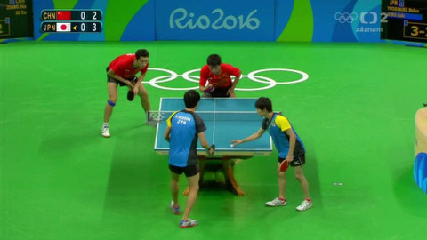 XXXI. letní olympijské hry 2016 Rio de Janeiro - Stolní tenis: Čína - Japonsko (družstva, muži)