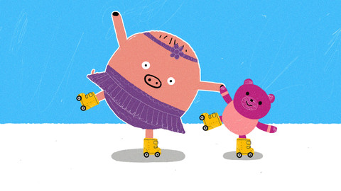 Naše prasátko - 46/52 Brusle