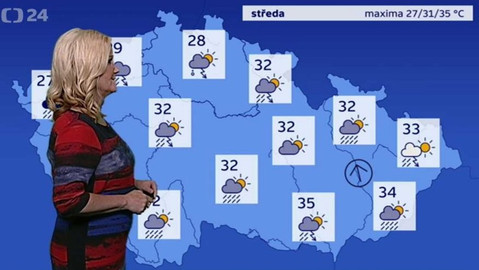 Předpověď počasí - 27. června 2017 17:55