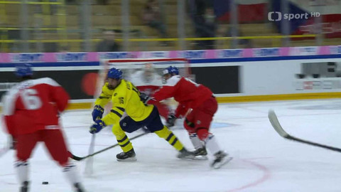 MS v ledním hokeji hráčů do 18 let 2023 Švýcarsko - Švédsko – Česko