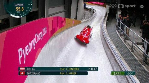 XXIII. zimní olympijské hry 2018 Pchjongčchang - Boby