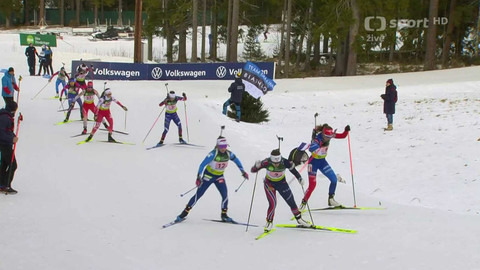 MS v biatlonu juniorů 2025 Švédsko - Štafeta žen