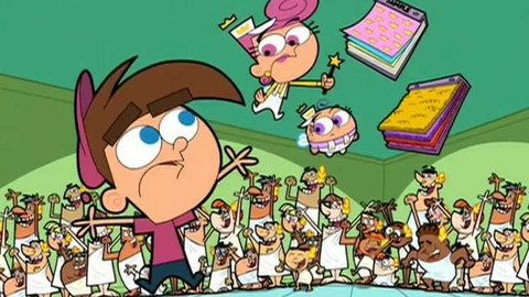 Kouzelní kmotříčci - 36/58 Špatný den pro dědice / Božský mejdan