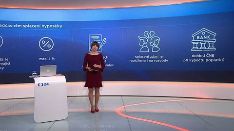 90’ ČT24 - Roste zájem o hypotéky – kolik ale zaplatíme za jejich předčasné splacení?