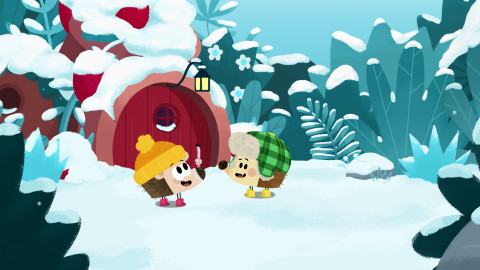 Bodláček a Jehlinka - 23/26 Ježečci na sněhu