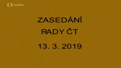 Jednání Rady České televize - 5. jednání Rady ČT v roce 2019