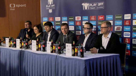 Buly hokej - Tisková konference před začátkem play-off Tipsport extraligy