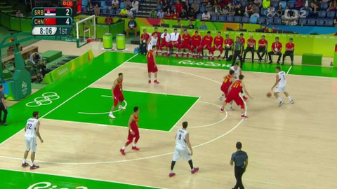 XXXI. letní olympijské hry 2016 Rio de Janeiro - Basketbal: Srbsko - Čína (muži)