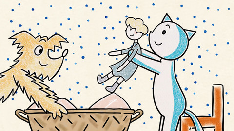 O pejskovi a kočičce - O panence, která tence plakala