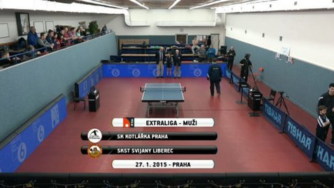 Stolní tenis - SK Kotlářka Praha - SKST Warmnis Liberec