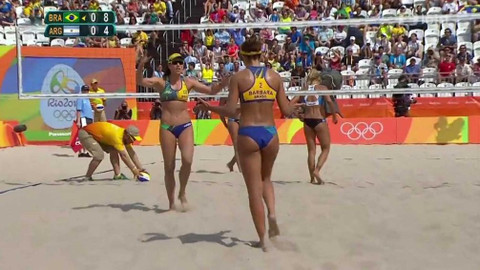 XXXI. letní olympijské hry 2016 Rio de Janeiro - Plážový volejbal: Brazílie – Argentina (ženy)
