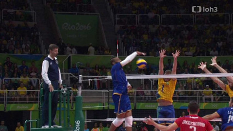 XXXI. letní olympijské hry 2016 Rio de Janeiro - Volejbal: Brazílie - Francie (M)