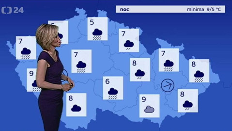 Předpověď počasí - 12. dubna 2017 17:55