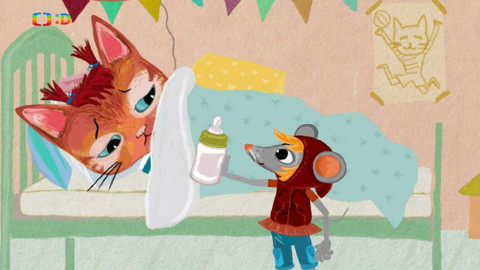 Němčina s Mitzi a Maus - 10/26 Mitzi a Maus si hrají na mámu, tátu a dítě