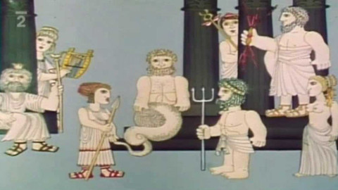 Bohové a hrdinové antických mýtů - Athéna a Poseidon