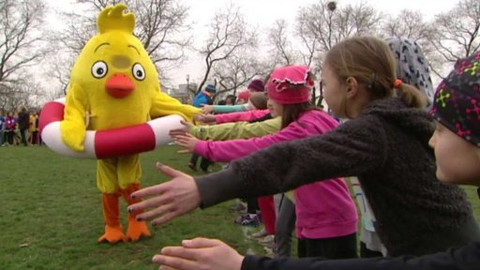Sport v regionech - Aprílový běh s kuřetem, Praha