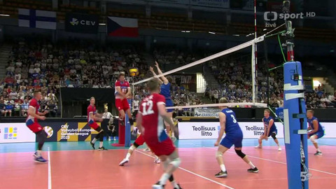 Zlatá evropská volejbalová liga - Finsko - Česko