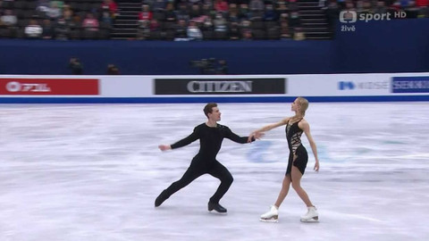 MS v krasobruslení 2022 Francie - Krátké tance