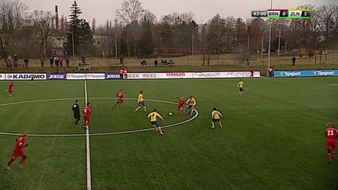 Fotbal - FC Zbrojovka Brno - FC Fastav Zlín