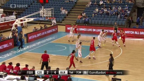 ME v basketbalu 2015 žen - Česko - Bělorusko