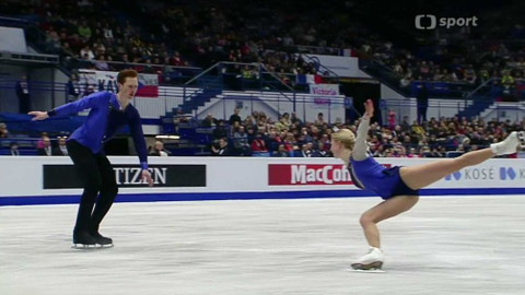 ME v krasobruslení 2017 Česko - Volné jízdy sportovních dvojic