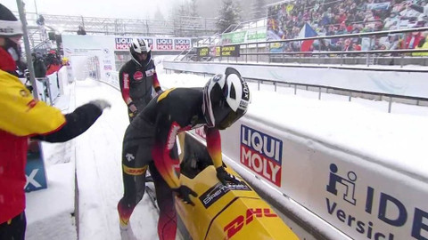 MS v bobech a skeletonu 2021 Německo - 2. jízda dvojbobu mužů