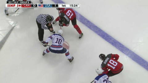 MS v ledním hokeji hráčů do 20 let 2017 Kanada - Kanada - USA