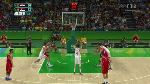 XXXI. letní olympijské hry 2016 Rio de Janeiro - Basketbal: Chorvatsko - Srbsko (muži)