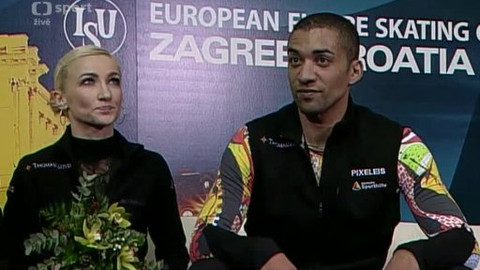 ME v krasobruslení 2013 Chorvatsko - Volné jízdy v kategorii sportovních dvojic 2.