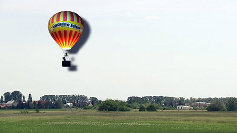 Vzduchoplavec Kráčmera - Nad Poděbrady