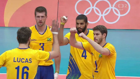 XXXI. letní olympijské hry 2016 Rio de Janeiro - Volejbal: Brazílie - Kanada (muži)
